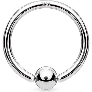 14 Karat Gold Ring Weißgold Biegbar