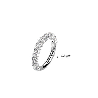 14 Karat Gold Ring Zirkonia Gelbgold Weißgold Clicker