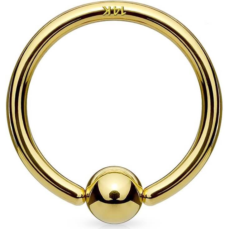 14 Karat Gold Ring Gelbgold Biegbar