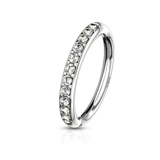 Solid Gold 14 Carat Ring Zirconia Bendable