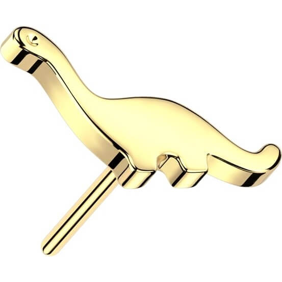 14 Karat Gold Dinosaurier Push-In