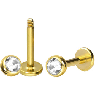 Or 18kt Labret Bille Diamant