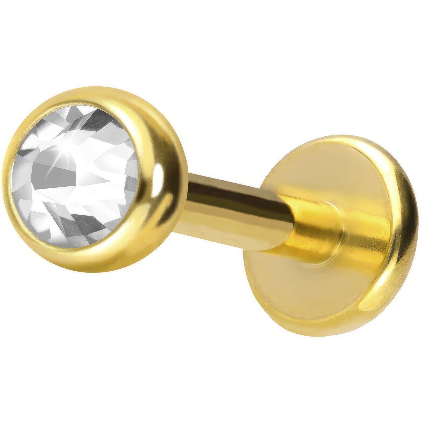 Solid Gold 18 Carat Labret Ball Diamond