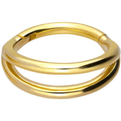 18 Karat Gold Ring Doppel Ring Clicker