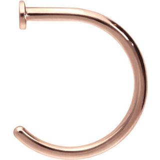 Solid Gold 18 Carat Nose Hoop Half Hoop Ring