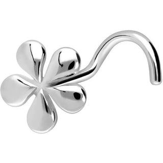 Solid Gold 18 Carat Nose Screw Flower