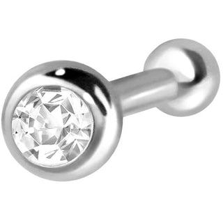 Solid Gold 18 Carat Nose Stud Ball Zirconia