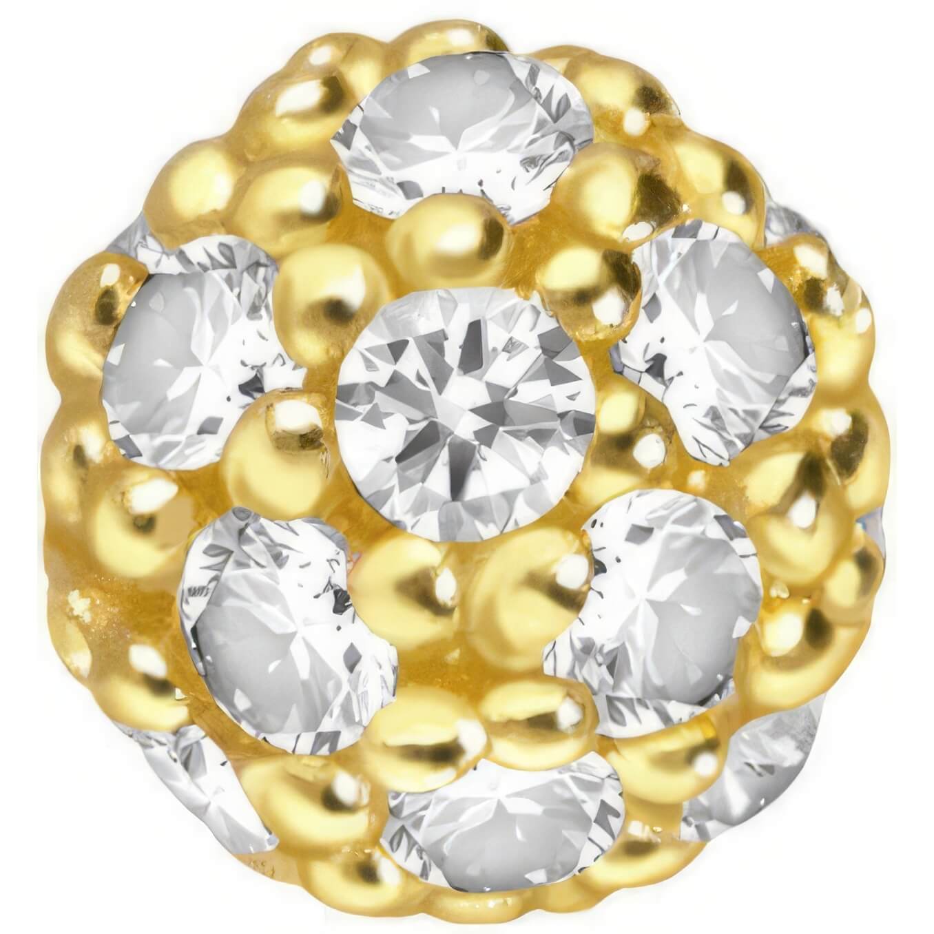 Solid Gold 18 Carat Multiple Zirconia