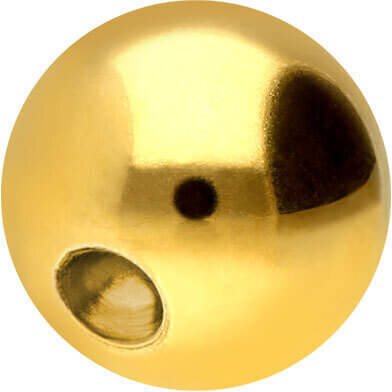 Solid Gold 18 Carat Ball Captive Bead